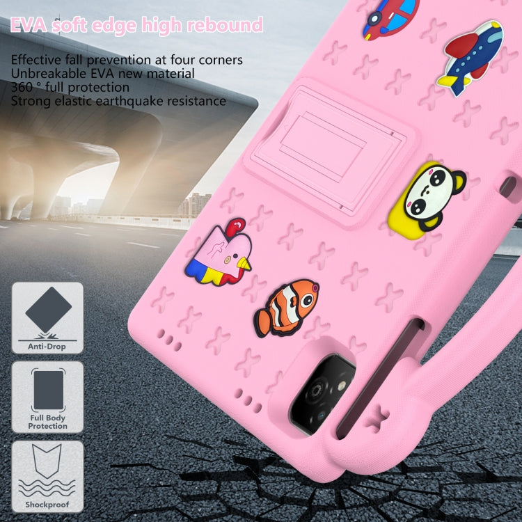 For Infinix Xpad 11 X1101 2024 Handle Kickstand Children EVA Shockproof Tablet Case(Pink) - Others by buy2fix | Online Shopping UK | buy2fix