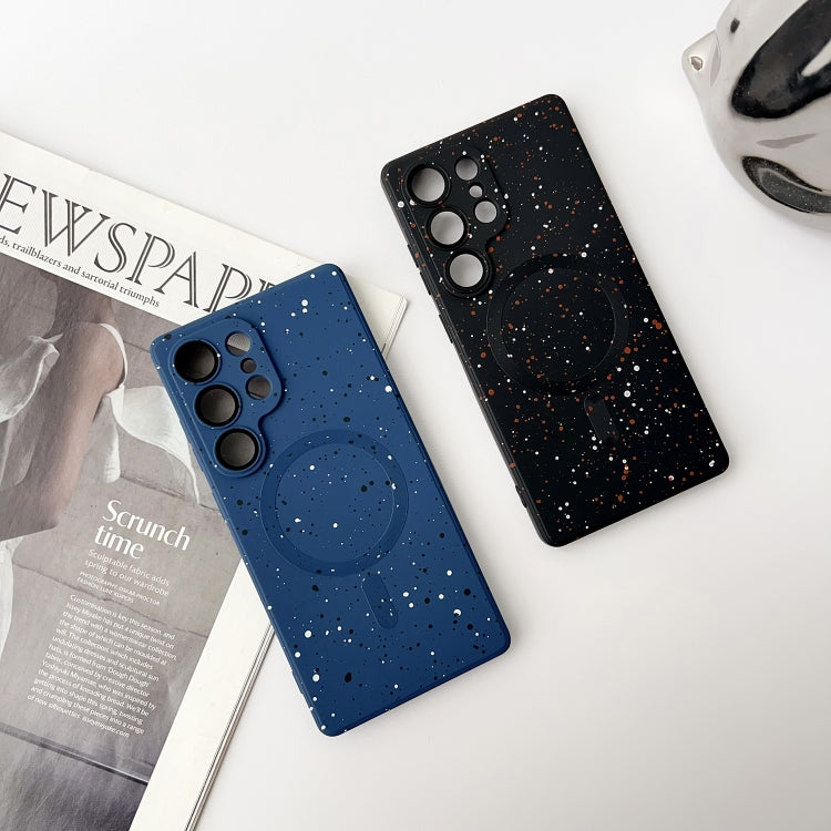 For Samsung Galaxy S25+ 5G Starry Sky TPU Shockproof MagSafe Phone Case(Dark Blue) - Galaxy S25+ 5G Cases by buy2fix | Online Shopping UK | buy2fix