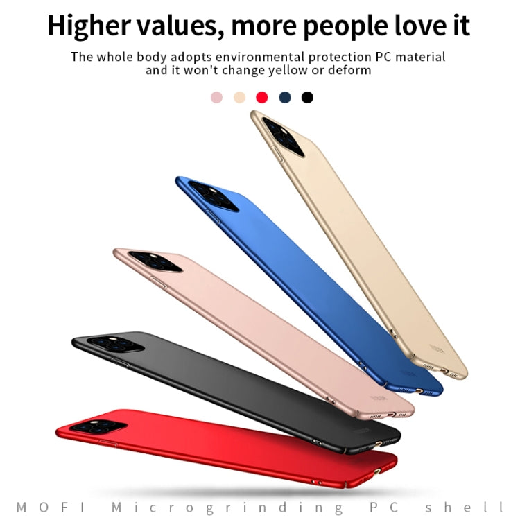 For iPhone 11 Pro Max MOFI Frosted PC Ultra-thin Hard Case (Blue) - iPhone 11 Pro Max Cases by MOFI | Online Shopping UK | buy2fix