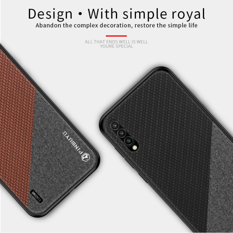 PINWUYO Honors Series Shockproof PC + TPU Protective Case for Xiaomi Mi CC9e / A3(Brown) - Xiaomi Cases by PINWUYO | Online Shopping UK | buy2fix