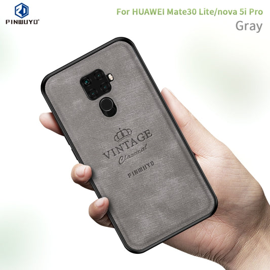 PINWUYO Shockproof Waterproof Full Coverage PC + TPU + Skin Protective Case for Huawei Nova 5i Pro / Mate 30 Lite(Gray) - Huawei Cases by PINWUYO | Online Shopping UK | buy2fix