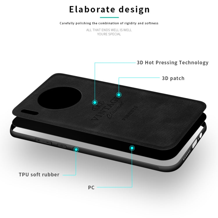 For Huawei Mate 30 PINWUYO Shockproof Waterproof Full Coverage PC + TPU + Skin Protective Case(Black) - Huawei Cases by PINWUYO | Online Shopping UK | buy2fix