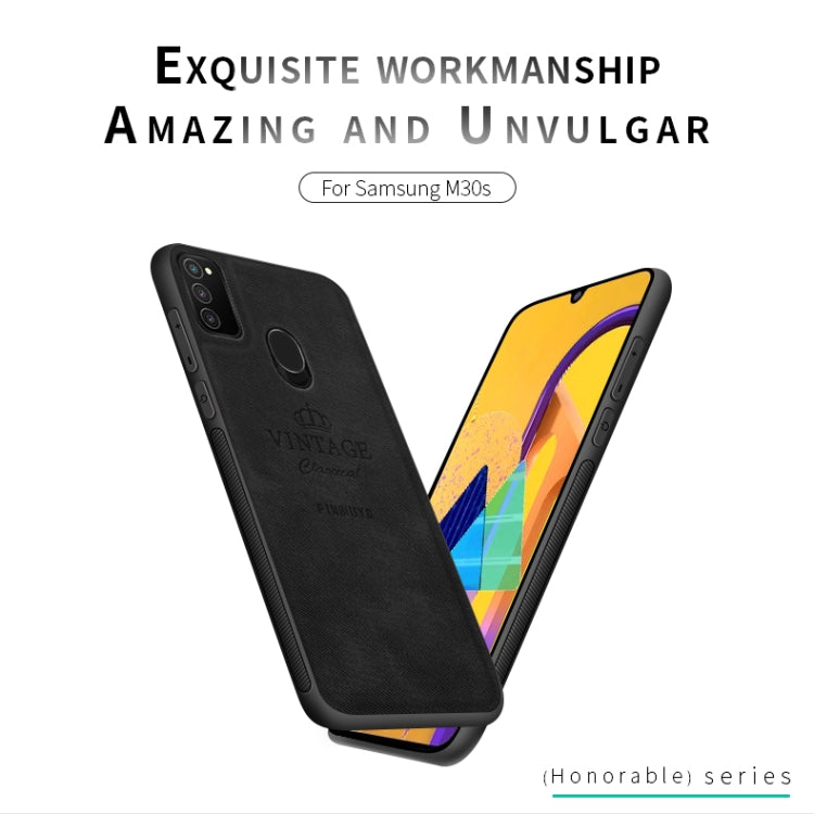 For Galaxy M30S PINWUYO Zun Series PC + TPU + Skin Waterproof And Anti-fall All-inclusive Protective Shell(Black) - Galaxy Phone Cases by PINWUYO | Online Shopping UK | buy2fix