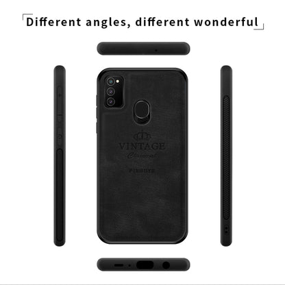 For Galaxy M30S PINWUYO Zun Series PC + TPU + Skin Waterproof And Anti-fall All-inclusive Protective Shell(Black) - Galaxy Phone Cases by PINWUYO | Online Shopping UK | buy2fix