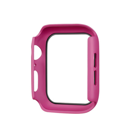 ENKAY Hat-prince Full Coverage PC Case + Tempered Glass Protector for Apple Watch Series 5 / 4 44mm(Rose) - Watch Cases by ENKAY | Online Shopping UK | buy2fix