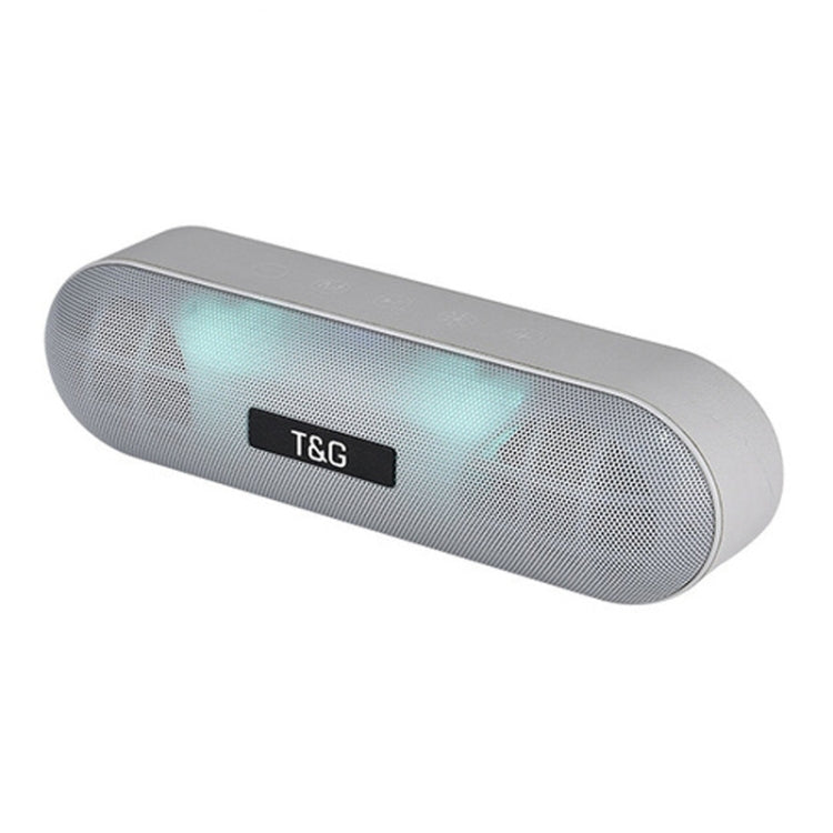 T&G TG148 Portable Stereo Audio Super Bass LED Lantern Pill Wireless Bluetooth Speaker(Gray) - Desktop Speaker by T&G | Online Shopping UK | buy2fix