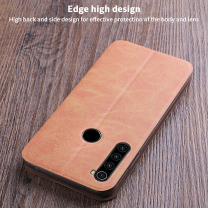 For Xiaomi RedMi Note8T MOFI Crazy Horse Texture Horizontal Flip Protective Leather Case(Brown) - Xiaomi Cases by MOFI | Online Shopping UK | buy2fix