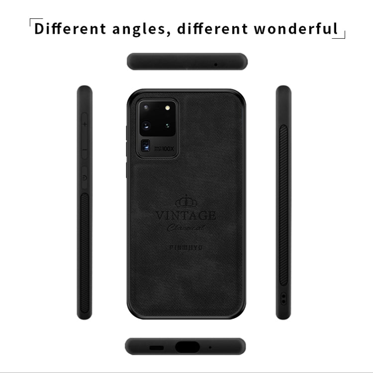 For Galaxy S20 Ultra PINWUYO Zun Series PC + TPU + Skin Waterproof And Anti-fall All-inclusive Protective Shell(Black) - Galaxy Phone Cases by PINWUYO | Online Shopping UK | buy2fix