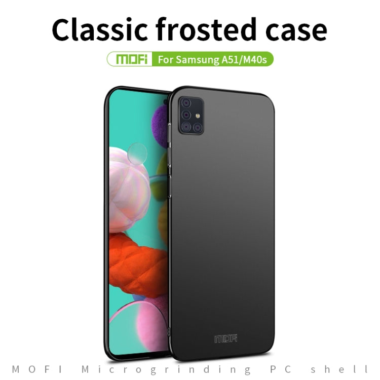 For Galaxy A51 MOFI Frosted PC Ultra-thin Hard Case(Black) - Galaxy Phone Cases by MOFI | Online Shopping UK | buy2fix