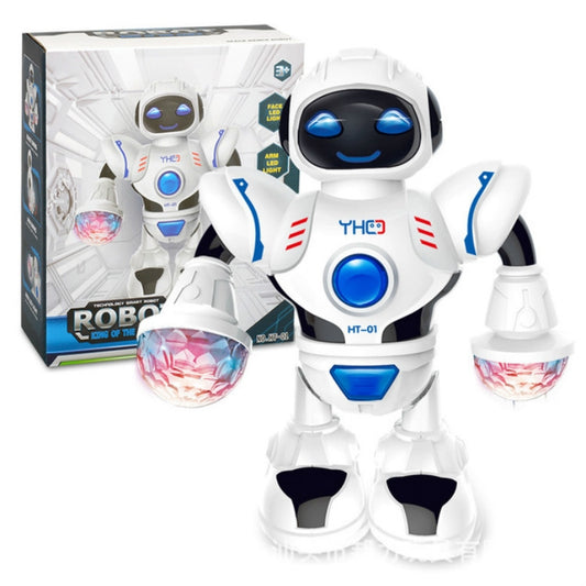 Electric Hyun Dance Robot LED Light Music Children Educational Toys(White) - RC Robots by buy2fix | Online Shopping UK | buy2fix