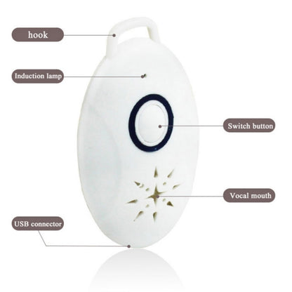 Mini Portable Outdoor Ultrasonic Repellent Anti-insect Anti-mouse for Camping Outdoor Activities(White) - Repellents by buy2fix | Online Shopping UK | buy2fix