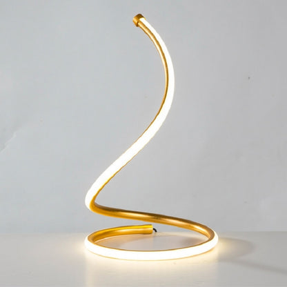 LED Spiral Table Lamp Home Living Room Bedroom Decoration Lighting Bedside Light, Specifications:Without Plug(White) - Bedside Light by buy2fix | Online Shopping UK | buy2fix