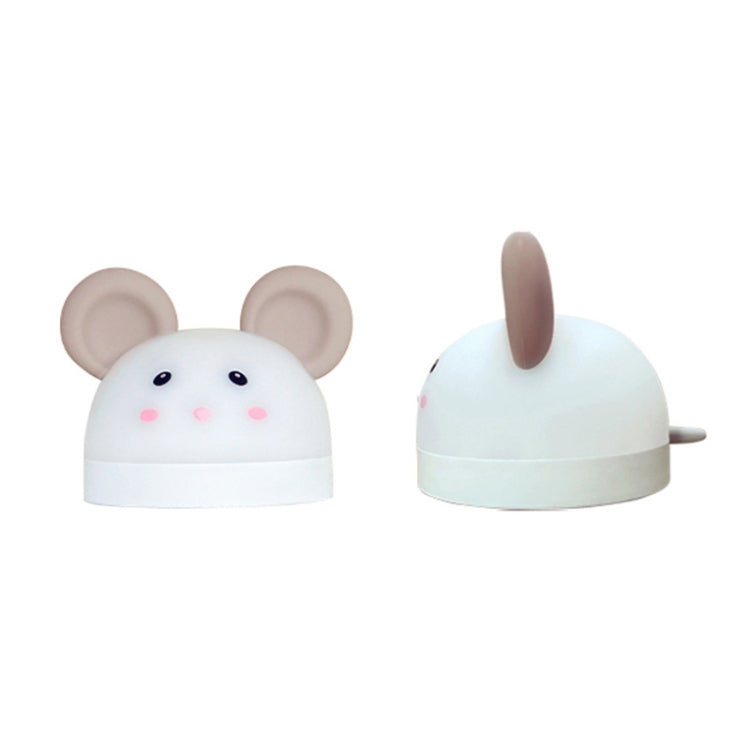 Cute Mouse Silicon Night Light with Electronic Alarm Clock Function Bedside Sleeping Desk Lamp Learning Clock - Night Lights by buy2fix | Online Shopping UK | buy2fix