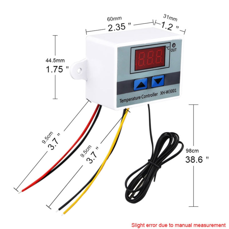 XH-W3001 Digital LED Temperature Controller Arduino Cooling Heating Switch Thermostat NTC Sensor 220V - Indoor Thermometer by buy2fix | Online Shopping UK | buy2fix
