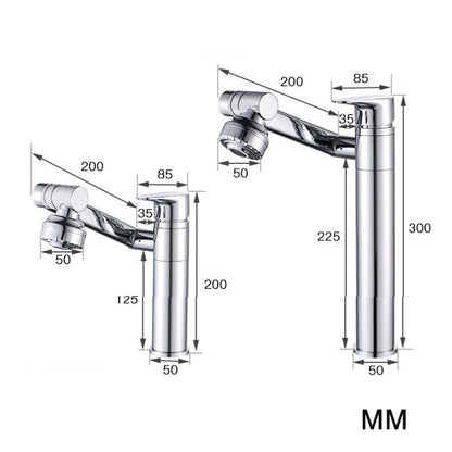 Universal Swivel Faucet Bathroom Hot & Cold Dual-Out Mode Faucet, Specification: High HT-805065-1 - Faucets & Accessories by buy2fix | Online Shopping UK | buy2fix