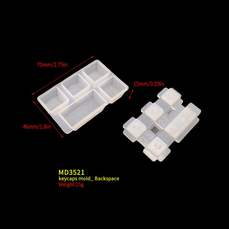 2 PCS DIY Keycap Silicone Mold OEM Mechanical Keyboard Silicone Mold, Style: MD3521 - Arts & Crafts by buy2fix | Online Shopping UK | buy2fix