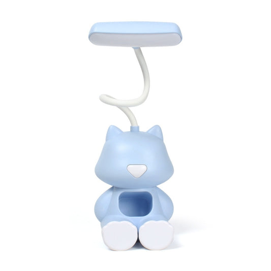 2 PCS FY6601 Cartoon Pen Holder Reading Desk Lamp LED Eye Protection Dormitory Student Bedroom Lamp(Blue) - Desk Lamps by buy2fix | Online Shopping UK | buy2fix