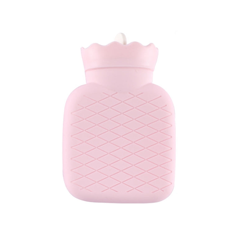 Winter Silicone Hand Warmer Cartoon Cute Water Injection Warm Water Bag, Colour: Pink Square - Hot Water Bags by buy2fix | Online Shopping UK | buy2fix