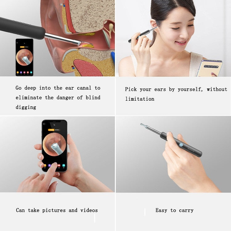 Bebird R1 High-Definition Endoscope Luminous Visual Ear Picking Tool(R1-Classic Black) - Ear Care Tools by Bebird | Online Shopping UK | buy2fix