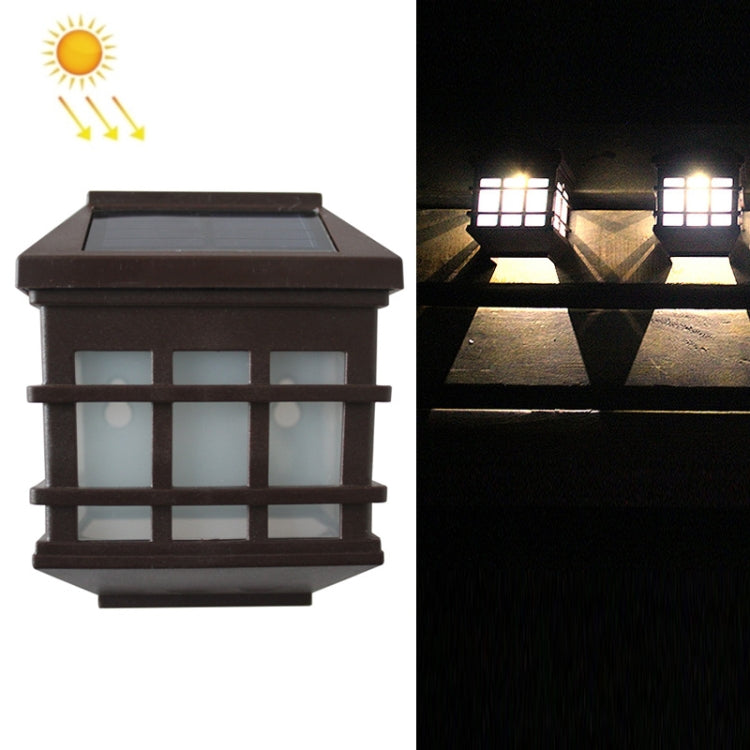 5180113 Solar Outdoor Waterproof Panes Wall Light(Warm Light) - Solar Lights by buy2fix | Online Shopping UK | buy2fix