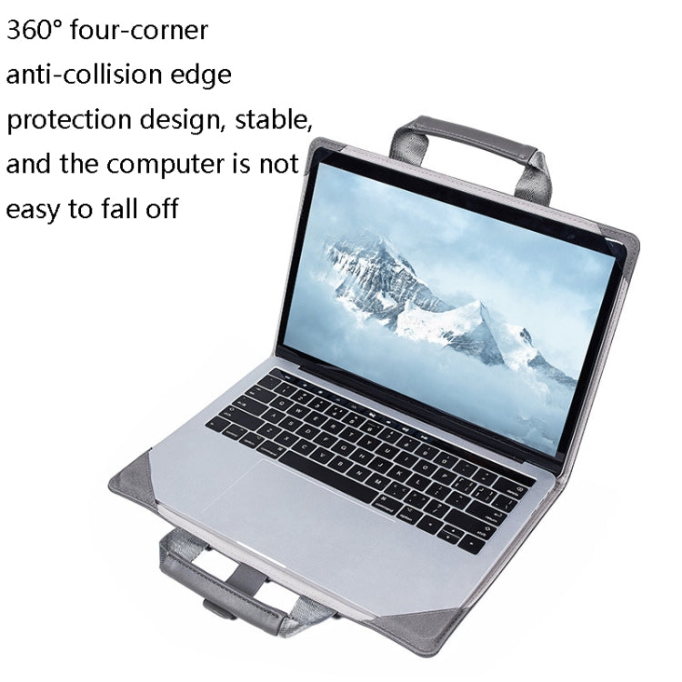 Book Style Laptop Protective Case Handbag For Macbook 16 inch(Grey) - Protective Bags by buy2fix | Online Shopping UK | buy2fix