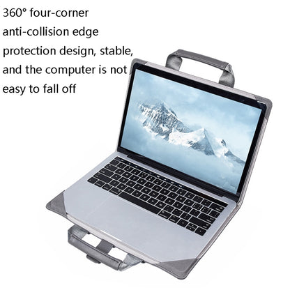 Book Style Laptop Protective Case Handbag For Macbook 16 inch(Grey) - Protective Bags by buy2fix | Online Shopping UK | buy2fix