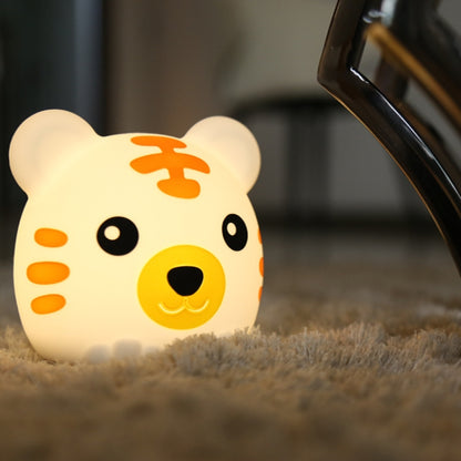 DA006 LED Colorful Tiger Silicone Night Light, Type: Battery Power - Night Lights by buy2fix | Online Shopping UK | buy2fix