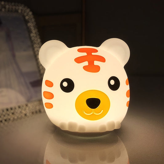 DA006 LED Colorful Tiger Silicone Night Light, Type: USB Charging - Night Lights by buy2fix | Online Shopping UK | buy2fix