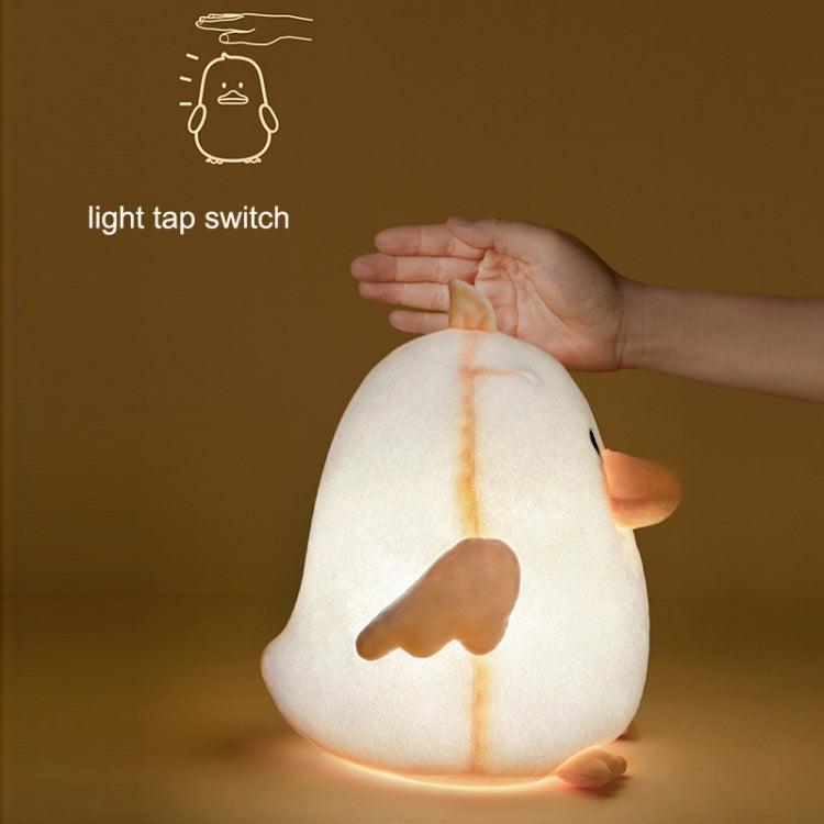 Cartoon Cute Duck Plush Soothing Night Light(Light Yellow) - Night Lights by buy2fix | Online Shopping UK | buy2fix