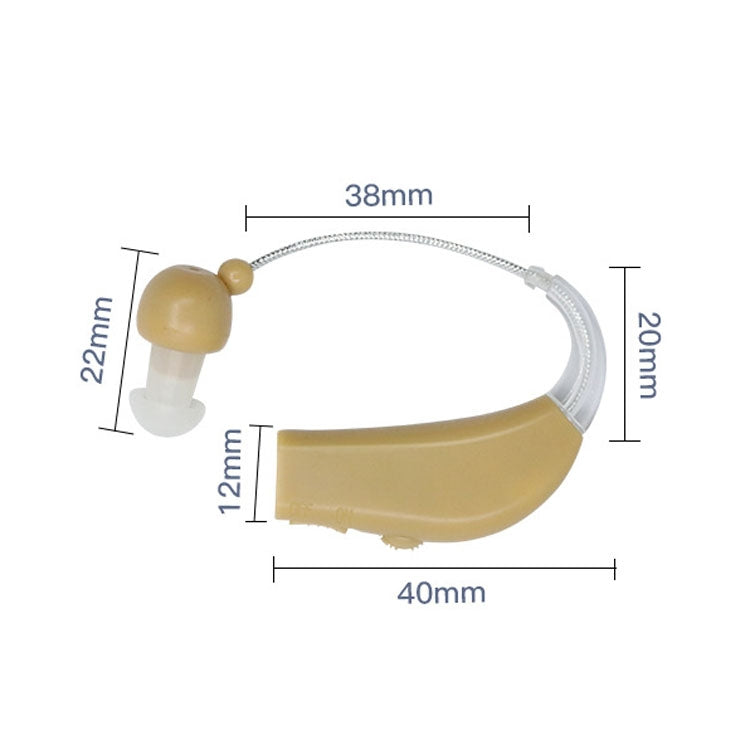 Elderly Use Can Charge Sound Amplifier Hearing Aid, Specification: EU Plug(Blue Double Machine+White Charging Bin) - Hearing Aids by buy2fix | Online Shopping UK | buy2fix