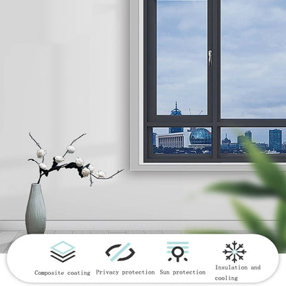 Sunscreen Shading Film One-way Perspective Anti-peeping Glass Sticker, Specification: 50x100cm(Light Blue Single Permeable) - Door & Window Films by buy2fix | Online Shopping UK | buy2fix