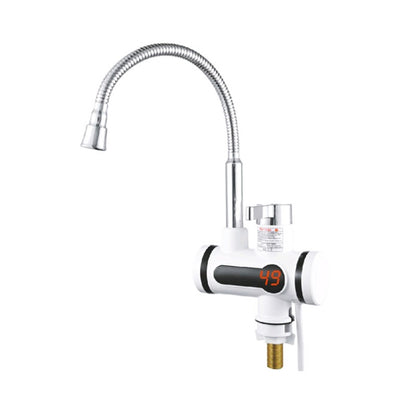 Kitchen Hot and Cold Dual-use Instant Faucets EU Plug, Style: Round Screen Type - Faucets & Accessories by buy2fix | Online Shopping UK | buy2fix