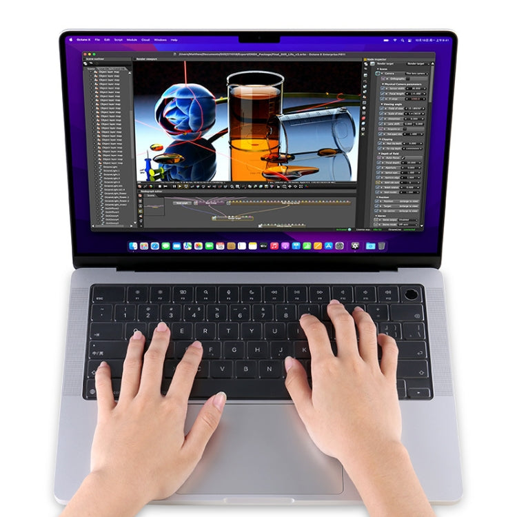JRC Waterproof Laptop Keyboard Film For MacBook Pro 14 A2442 - Keyboard Protector by JRC | Online Shopping UK | buy2fix