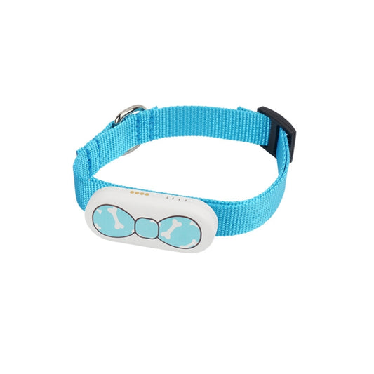 GPS Pet Anti-lost Collar Tracking Locator(Blue White Bone) - Pet Tracker by buy2fix | Online Shopping UK | buy2fix