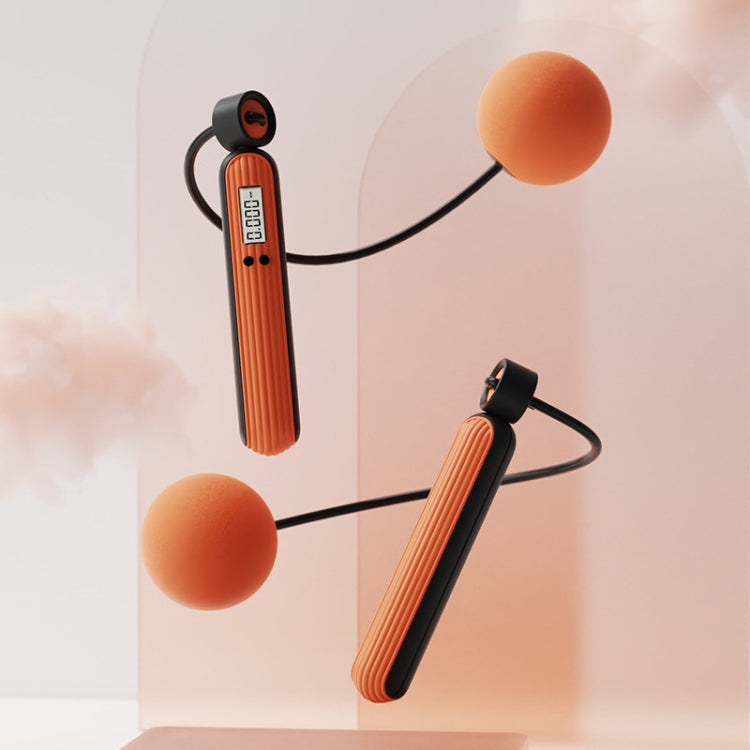 Fitness Sport Intelligent Electronic Counting Skipping Rope, Style: Big Ball (Orange) - Sporting goods by buy2fix | Online Shopping UK | buy2fix