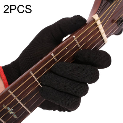 2PCS Beginner Press Nylon Wear -Resistant Anti -Slip Left Hand Guitar Exercise Glove,Size: Medium - Stringed Instruments Accessories by buy2fix | Online Shopping UK | buy2fix