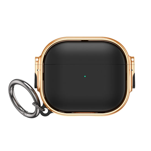 For AirPods 3  Drop-proof Case Split Design Plating Protection Cover(Rose Gold+Black) - For AirPods 3 by buy2fix | Online Shopping UK | buy2fix