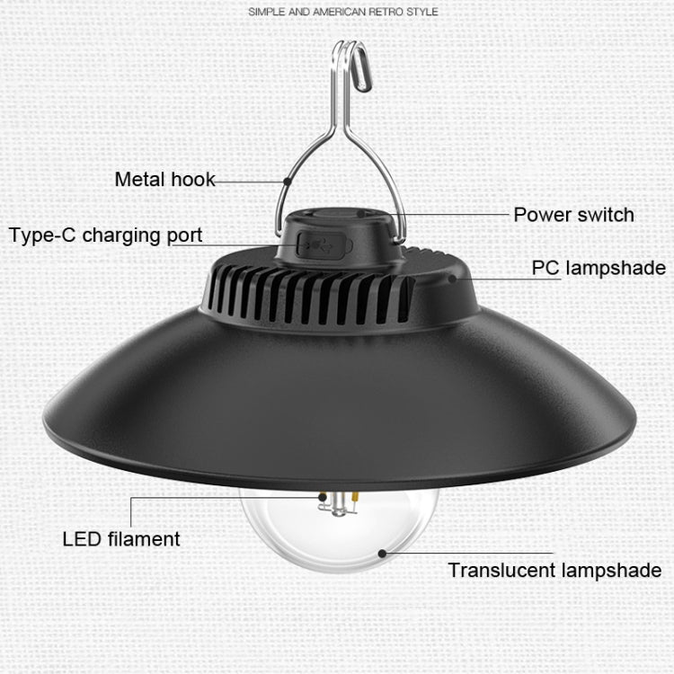 LY11 Retro Outdoor Camping Ambient Light Portable Life Waterproof Tent Light B - Camping Lighting by buy2fix | Online Shopping UK | buy2fix