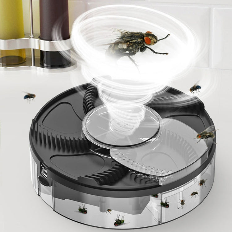 S008 Automatic Fly Killer Silent USB Household Fly Trap, Spec: USB Type (Black) - Repellents by buy2fix | Online Shopping UK | buy2fix