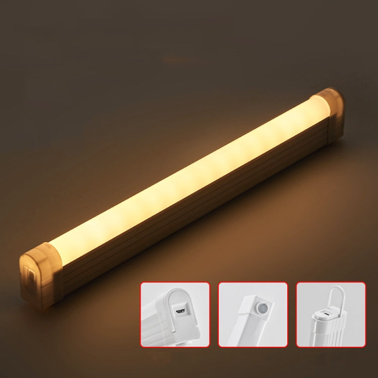 32cm Handheld Light Stick Three-color Changing Light USB Rechargeable Emergency Light Tube Fill Light 1500 mAh, Color: White Warm Light - LED Blubs & Tubes by buy2fix | Online Shopping UK | buy2fix