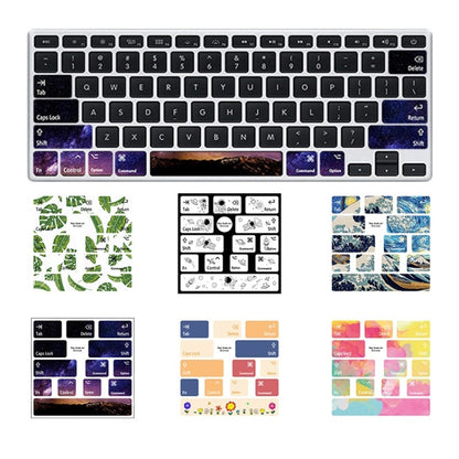 for Macbook Air 13.3 inch 5pcs Laptop Keyboard PVC Sticker(Wave) - Keyboard Protector by buy2fix | Online Shopping UK | buy2fix