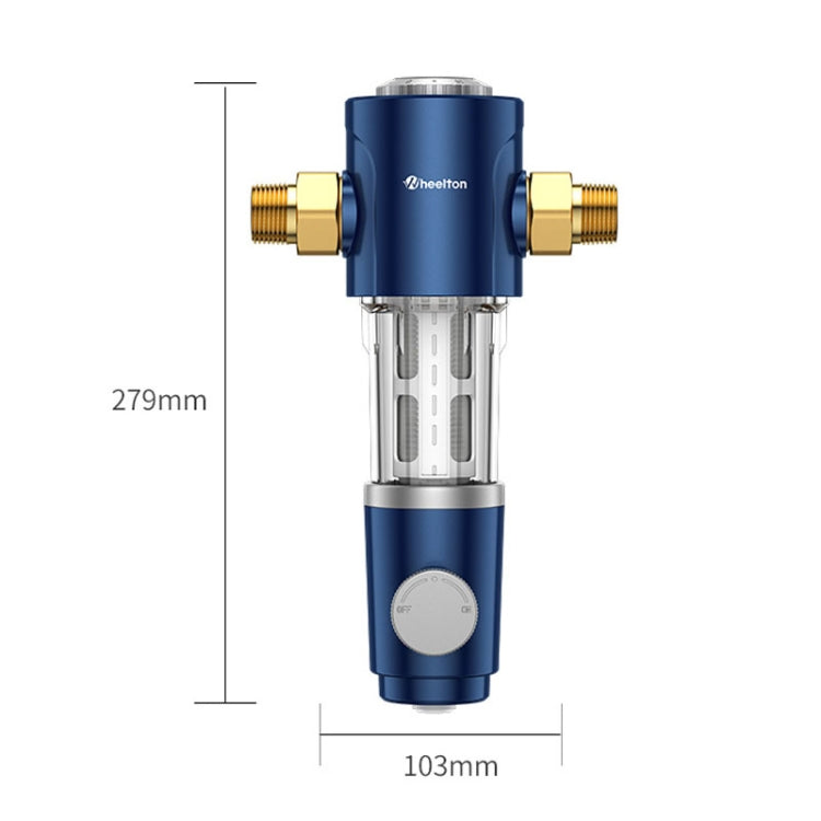 WHEELTON WHT-P0038 Home Whole House High Flow Pre-filter Automatic Rotating Central Water Purifier - Faucets & Accessories by WHEELTON | Online Shopping UK | buy2fix