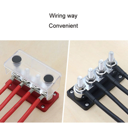 600A 48V RV&Ship Modification 4-way Large Electric DC Busbar(AOA4713CR-M10) - Marine Accessories & Parts by buy2fix | Online Shopping UK | buy2fix