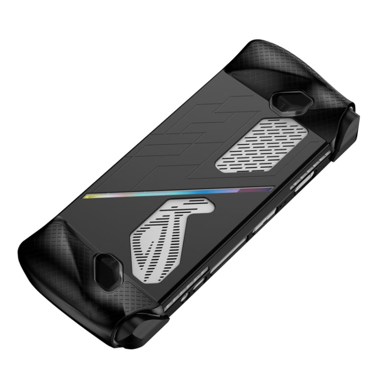 For ASUS ROG Ally Game Console Silicone Protective Cover Spray Oil Case(Black) - Accessories by buy2fix | Online Shopping UK | buy2fix