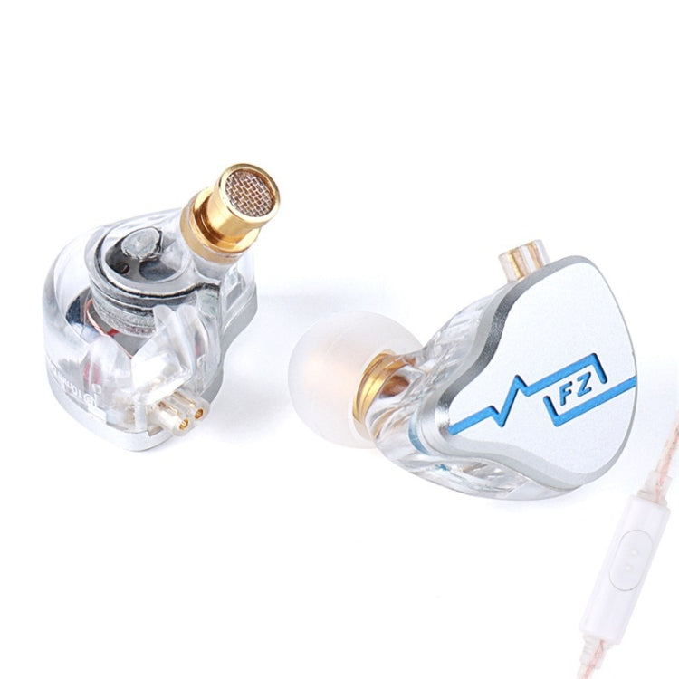 FZ In Ear HIFI Sound Quality Live Monitoring Earphone, Color: With Mic Blue - In Ear Wired Earphone by FZ | Online Shopping UK | buy2fix