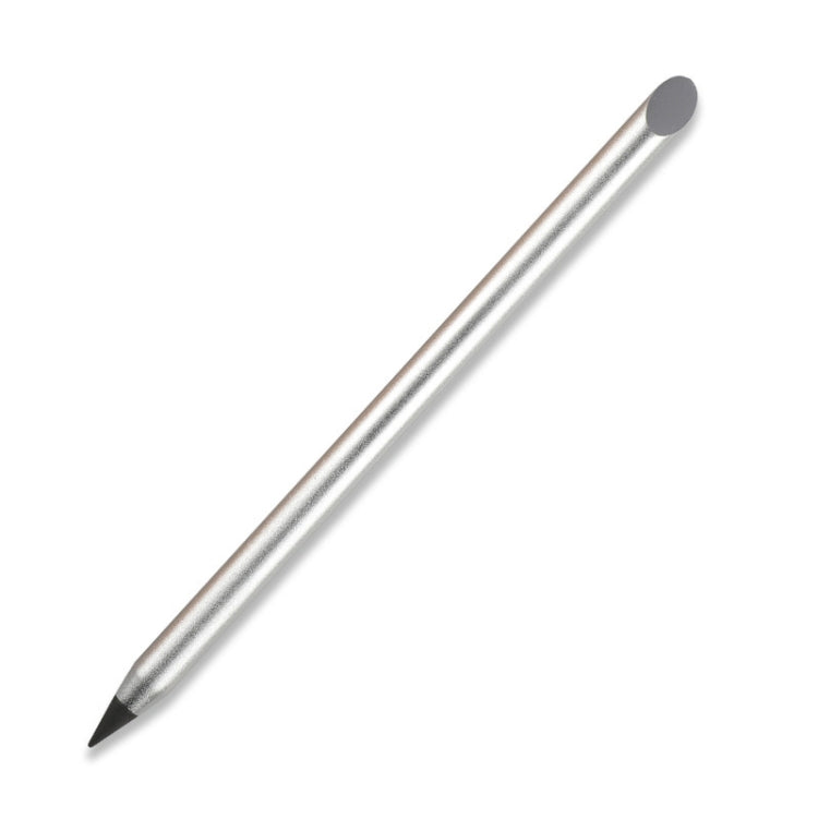 Office Pencil Unlimited Writing Eternal Metal Pen Inkless Pen Student Writing Pencil HB(Silver) - Pencils by buy2fix | Online Shopping UK | buy2fix