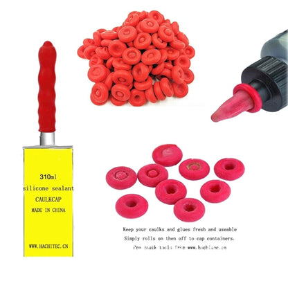 100pcs Glass Glue Nozzle Sealing Cap Leak-proof Sleeve Glass Glue Nozzle Protective Sleeve - Others by buy2fix | Online Shopping UK | buy2fix