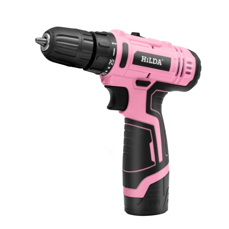 HILDA 12V Cordless Impact Drill Electrical Screwdriver, Plug: EU Plug - Drill & Drill Bits by HILDA | Online Shopping UK | buy2fix