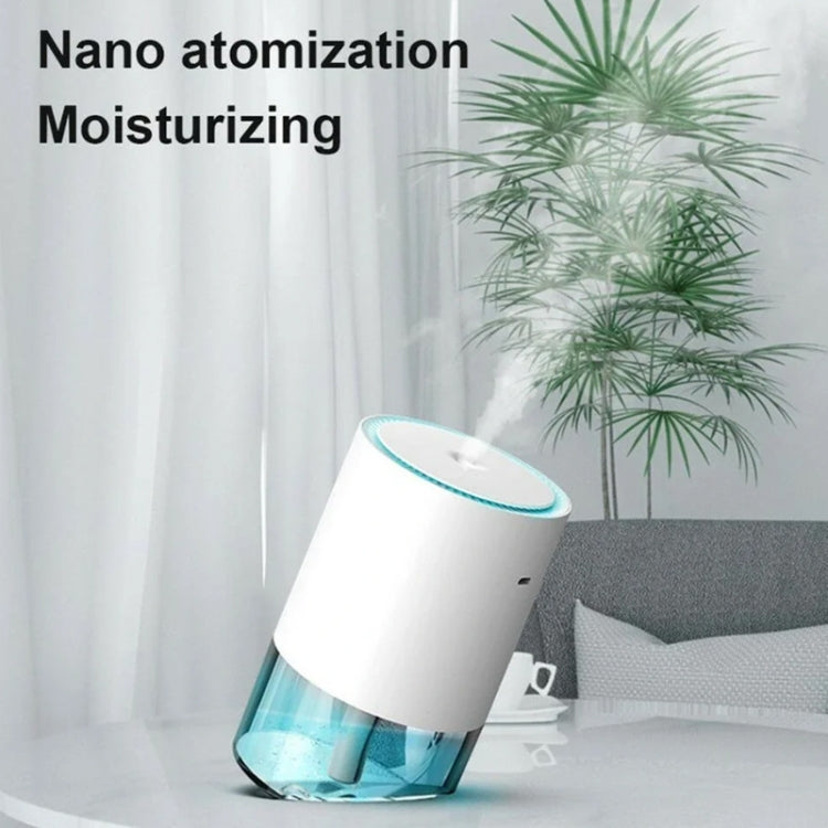 350ml Ultrasonic Air Humidifier Mini Angle Adjustment Car Air Purifier, Spec: USB Plug Green - Air Purifiers & Accessories by buy2fix | Online Shopping UK | buy2fix