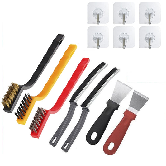 13pcs /Set Multifunctional Kitchen Stove Cleaning Brush Set Range Hood Sink Gap Brush - Cleaning Tools by buy2fix | Online Shopping UK | buy2fix